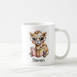 Schattige Kameel Leest een Boek Custom Koffiemok