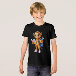 Schattige Kameel Terug naar School | Leren Is een Tri-Blend Shirt