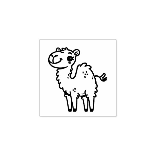 Schattige kamelenstempel rubberstempel (Afrduk)