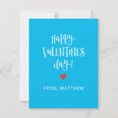 Schattige Kameleon Kinderen Valentijnsdag Klasloka Notitiekaartje (Achterkant)