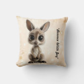 "Schattige Kanga Knuffel" Kussen (Voorkant)
