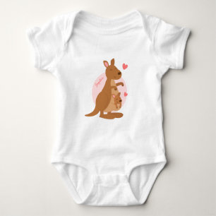 Schattige kangoeroe baby joey romper
