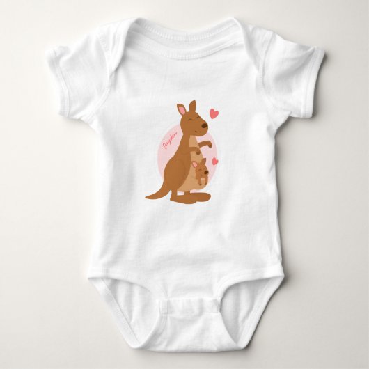 Schattige kangoeroe baby joey romper (Voorkant)