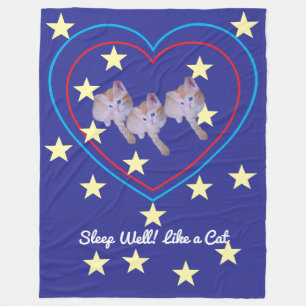 Schattige kangoeroekitten foto humor tekst fleece deken