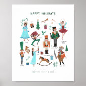 Schattige karakters notenkraker ballet kinderen poster (Voorkant)