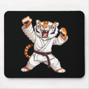 Schattige Karate Tijger Taekwondo Jiu-Jitsu Tijger Muismat