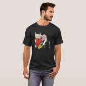 Schattige Karatekatten T-shirt (Voorkant volledig)