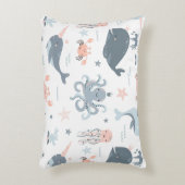 Schattige karton Zee vis Accent Kussen (Voorkant(Verticaal))