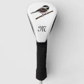 Schattige kastanjedragende Chickadee Bird Golfheadcover (Voorkant)