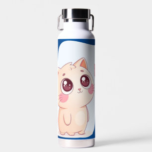 Schattige Kat Aandoenlijke Katten Kawaii Ontwerp Waterfles