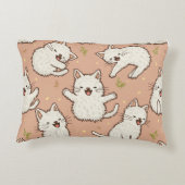 schattige kat accent kussen (Achterkant)