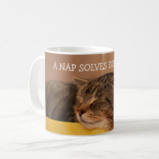 Schattige Kat Advies Koffie Mok (Voorkant links)