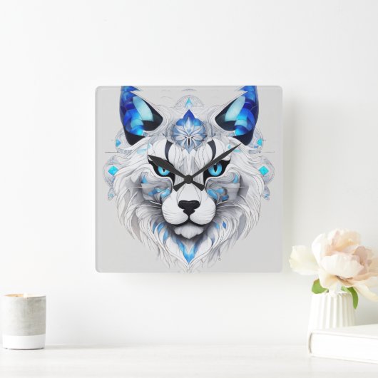 🐱 Schattige Kat Afbeelding wandklokken 🕰️ (Huis)