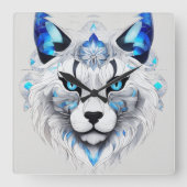 🐱 Schattige Kat Afbeelding wandklokken 🕰️ (Voorkant)