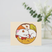 Schattige kat ansichtkaart briefkaart (Staand voorkant)