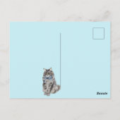 Schattige Kat Ansichtkaart Briefkaart (Achterkant)
