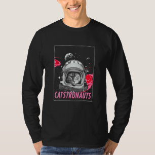 Schattige Kat Astronaut Katachtige Ruimte Huisdier T-shirt