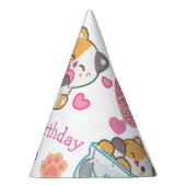 Schattige kat baby meisje verjaardag feesthoedjes (Rechts)