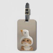 Schattige kat bagagelabel (Voorkant (verticaal))