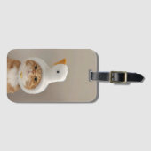 Schattige kat bagagelabel (Voorkant (horizontaal))