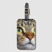 Schattige kat bagagelabel (Voorkant (verticaal))