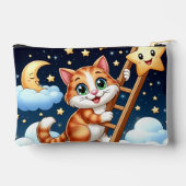 Schattige Kat beklimt maanladder Etui (Achterkant)