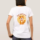 Schattige kat beterschap t-shirt (Achterkant)