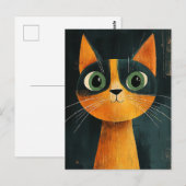 Schattige kat briefkaart (Voorkant / Achterkant)