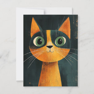 Schattige kat briefkaart