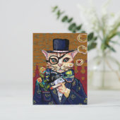 Schattige Kat Briefkaart (Staand voorkant)