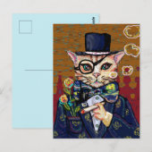 Schattige Kat Briefkaart (Voorkant / Achterkant)