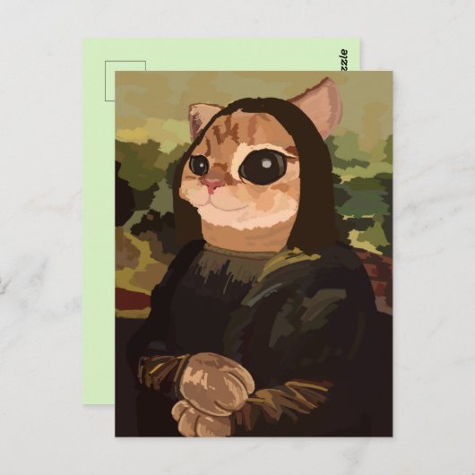 Schattige Kat Briefkaart (Voorkant / Achterkant)