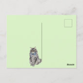 Schattige Kat Briefkaart (Achterkant)