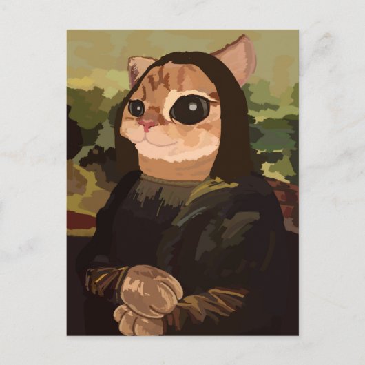 Schattige Kat Briefkaart (Voorkant)