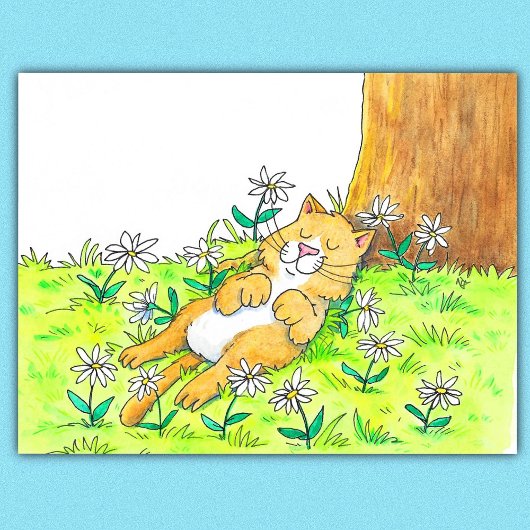 Schattige Kat Briefkaart