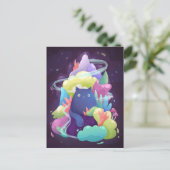 Schattige Kat Briefkaart (Staand voorkant)