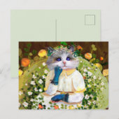 Schattige Kat Briefkaart (Voorkant / Achterkant)