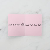 Schattige kat cadeau verjaardags kaart (Binnen)