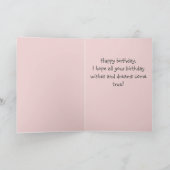 Schattige kat&Cake Happy Birthday Kaart (Binnen)