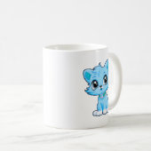 Schattige kat Cartoon Koffiemok (Voorkant rechts)