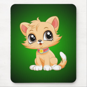 Schattige kat Cartoon Muismat