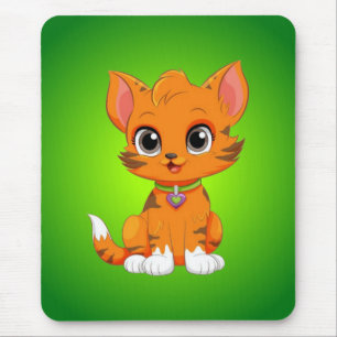 Schattige kat Cartoon Muismat