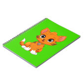 Schattige kat Cartoon Notitieboek (Linkerzijde)