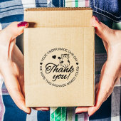 Schattige Kat Dank Je  Rubberstempel