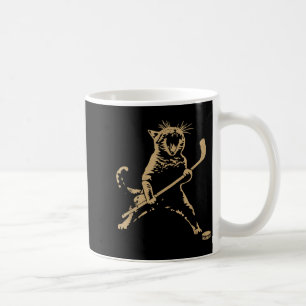 Schattige kat die ijshockey speelt Geliefde speler Koffiemok