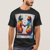 Schattige Kat Dier Kat T Shirt (Voorkant)