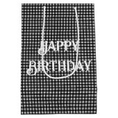 Schattige Kat Dragen van een Pearl Ketting Medium Cadeauzakje (Achterkant)