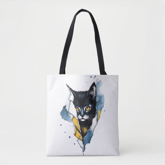 Schattige kat: een Gesponnen-perfect ontwerp van s Tote Bag (Voorkant)