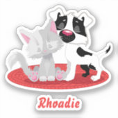 Schattige kat- en hondenpleister sticker (Voorkant)