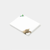 Schattige kat en kleine vogel post-it® notes (Schuin)